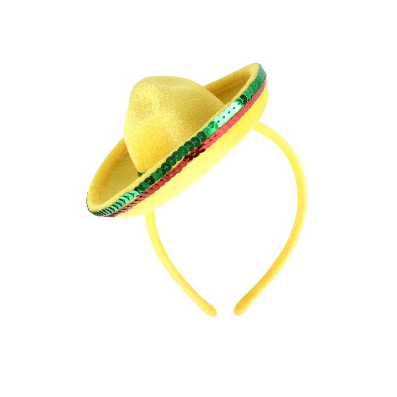 Mexican Sombrero Mini Yellow Costume Hat