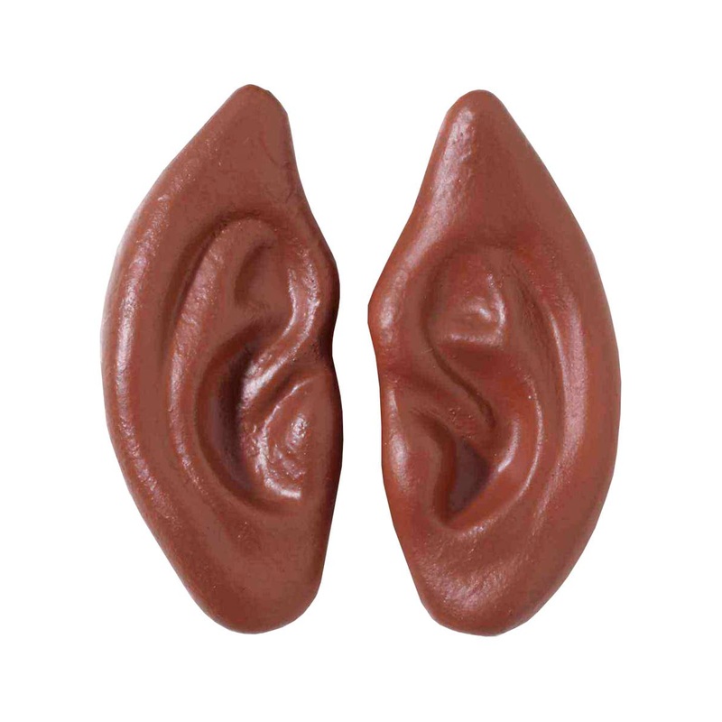 Pointed Brown Slip On Werewolf Costume Ears