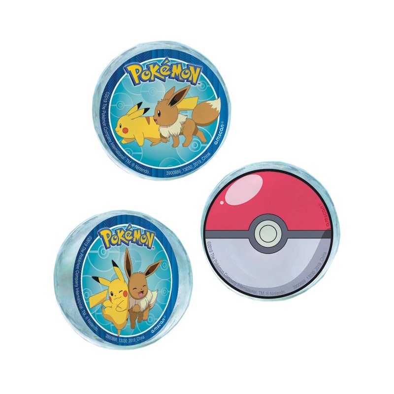 Pokemon 4 Pack Bouncy Balls Party Favours