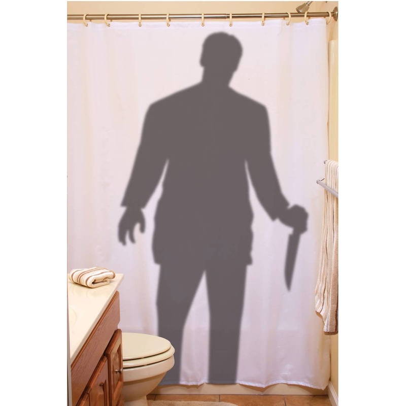 Psycho Stalker Halloween Shower Curtain Decoration
