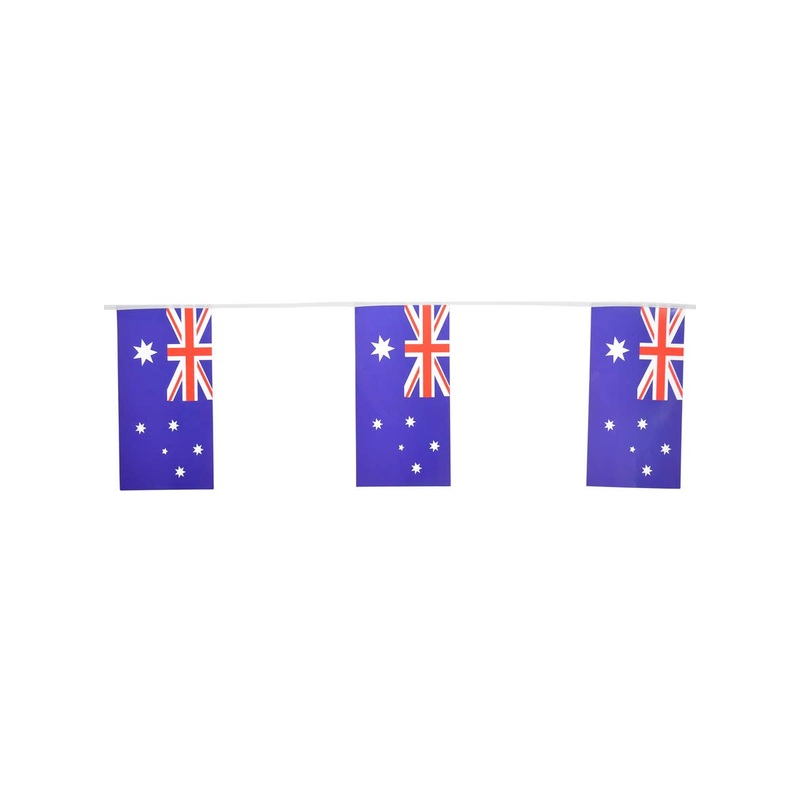 Aussie Flag Paper Bunting 3 Metre Australia Banner