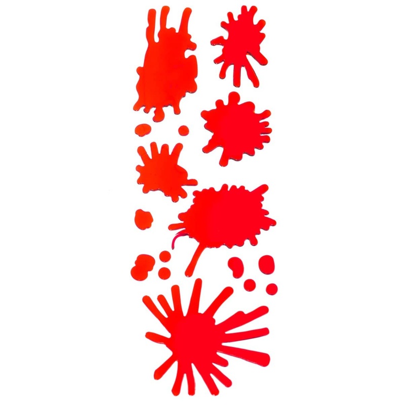 Blood Splatter Gel Halloween Wall Decorations