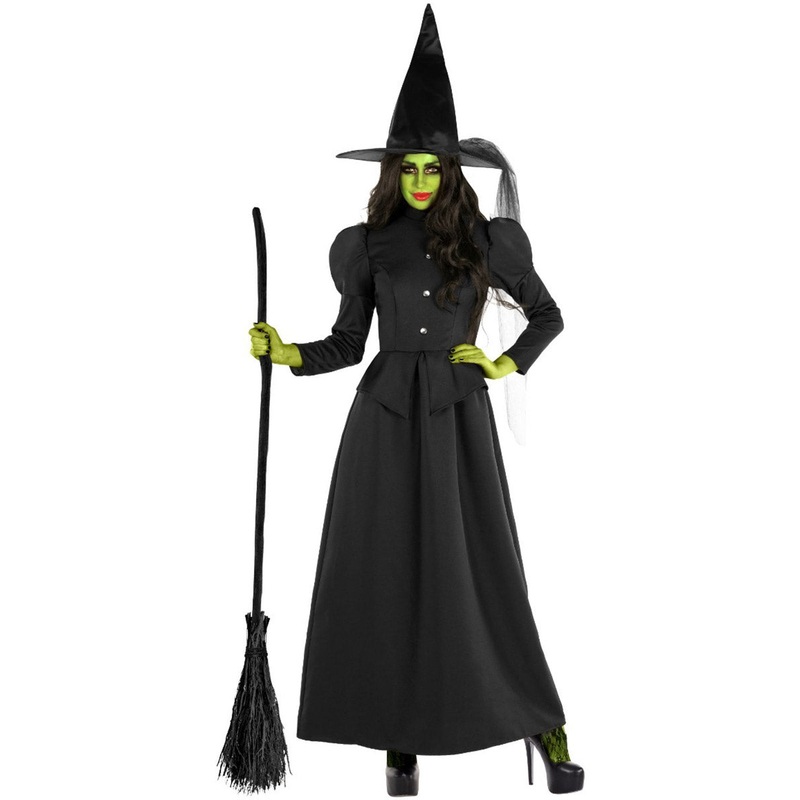 Classic Black Wicked Witch Womens Halloween Costume