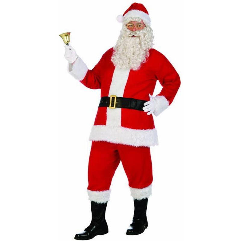 Deluxe Plush Santa Suit Christmas Costume