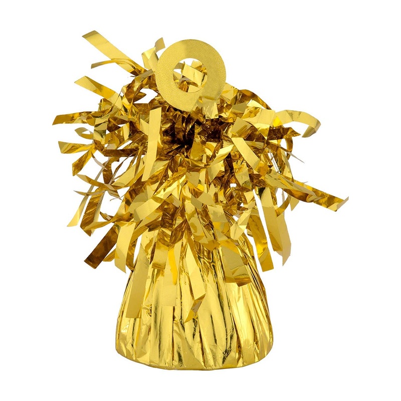Foil 170 Gram Metallic Gold Balloon Weight