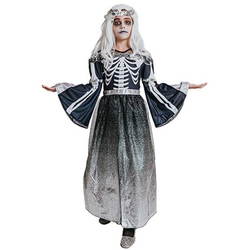 Ghastly Skeleton Queen Girls Halloween Costume