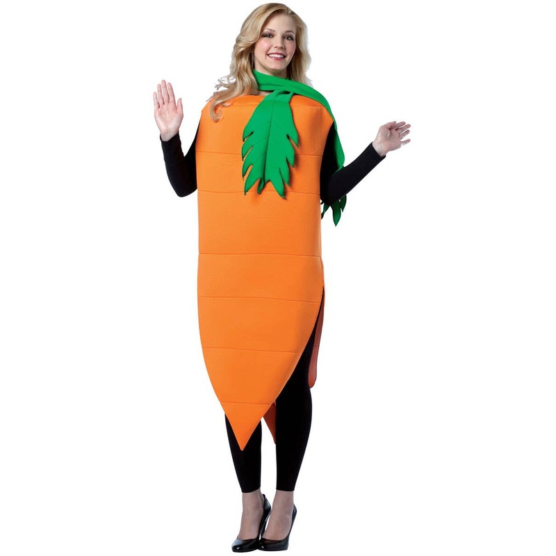 Giant Orange Carrot Adults Funny Dress Up Costume
