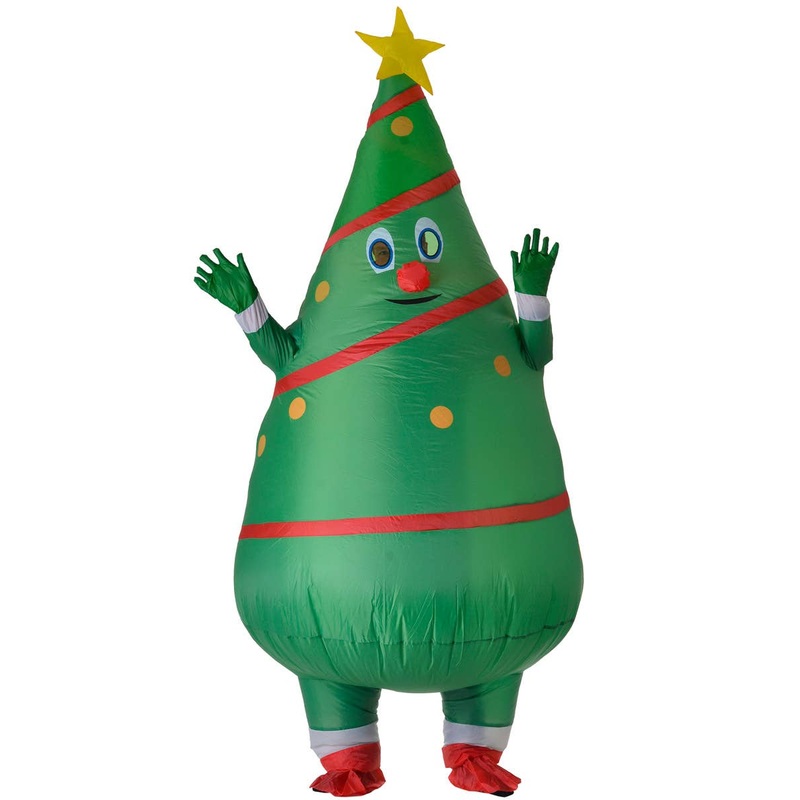 Inflatable Green Christmas Tree Adults Costume