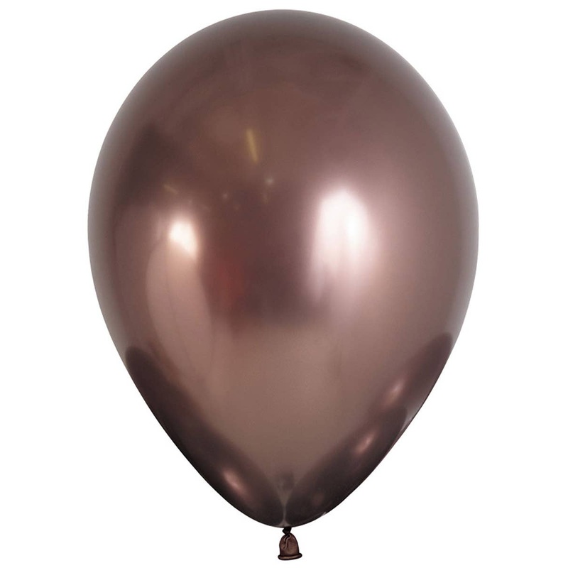 Metallic Reflex Truffle Single Small 12cm Air Fill Latex Balloon