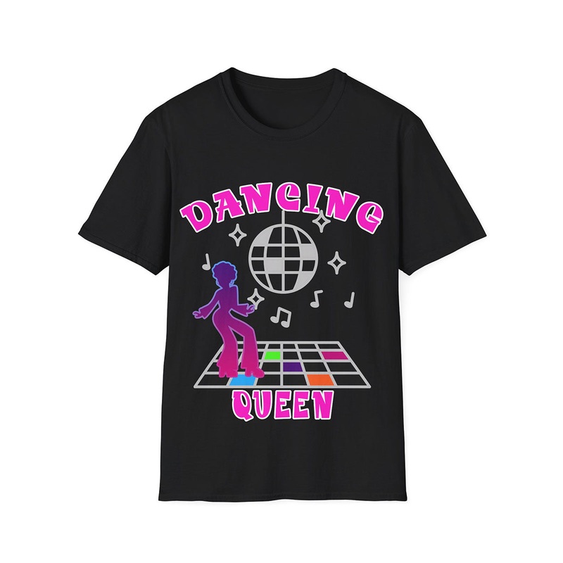 Neon Pink Dancing Queen Plus Size 70s Costume Shirt