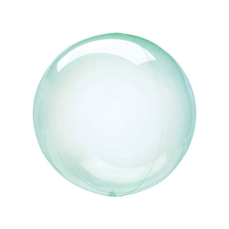 Petite Crystal Clearz Green 30cm Round Bubble Balloon