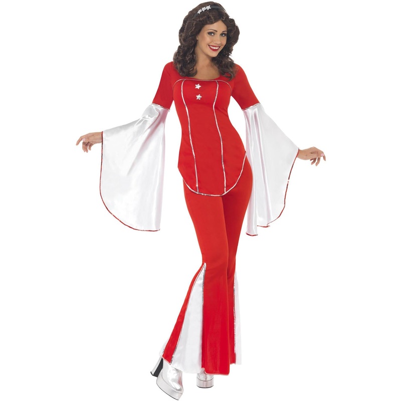 Super Trooper Womens Red Plus Size ABBA Costume