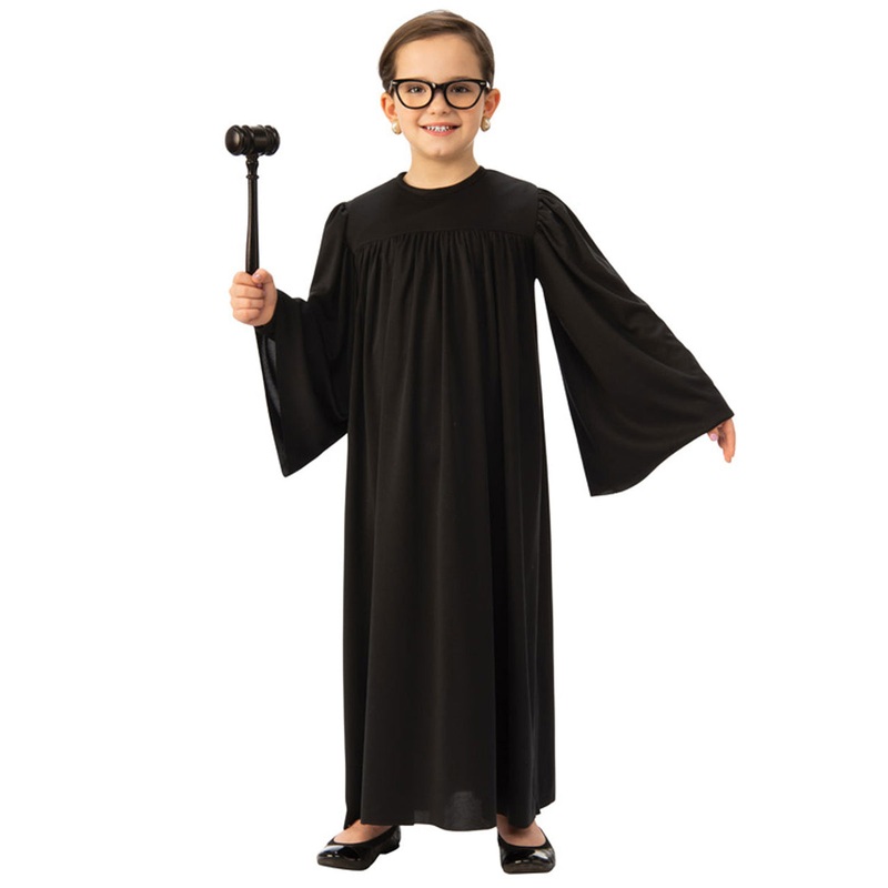Basic Kids Black Classic Judge Costume Robe
