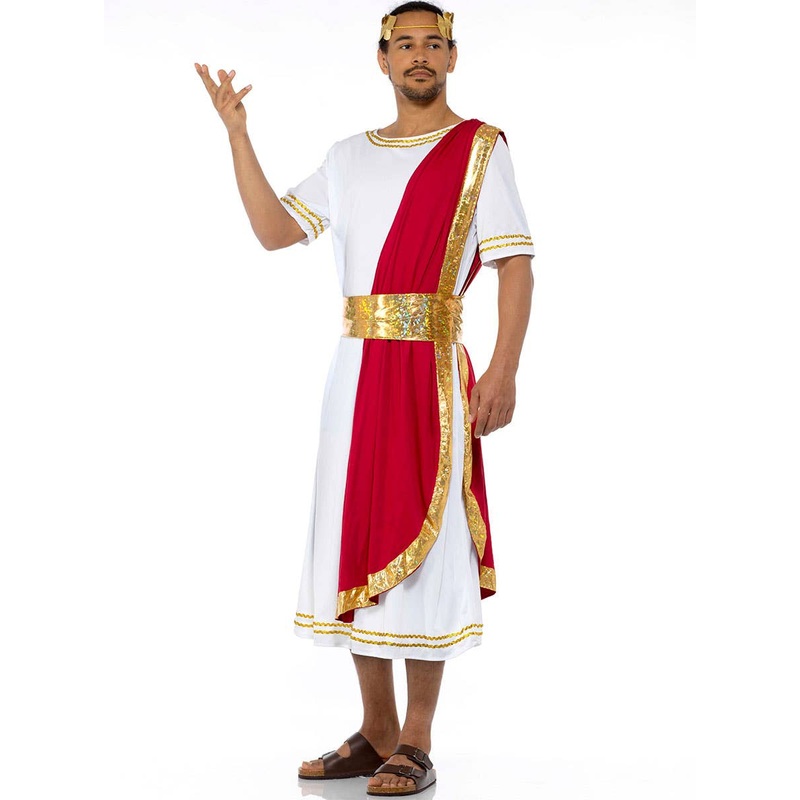 Classic Mens Roman Emperor Toga Costume