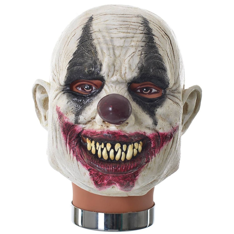 Deluxe Rubber Latex Evil Clown Halloween Costume Mask
