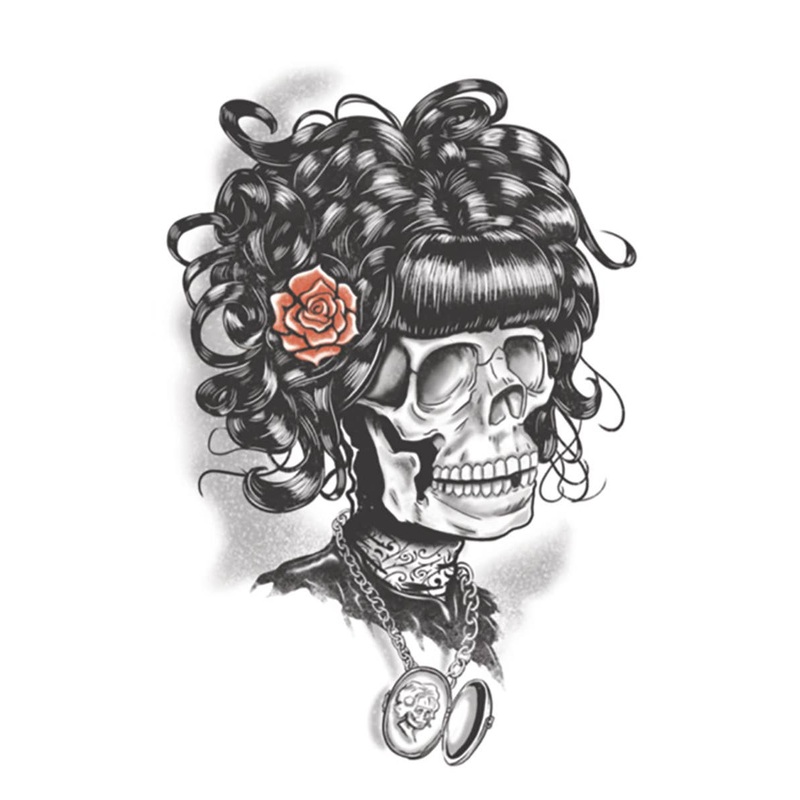 Doris The Dead Gothic Temporary Tattoo Costume Accessory