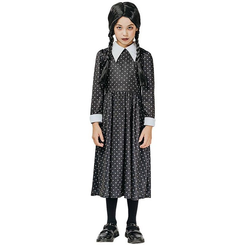Gothic Wednesday Addams Girls Costume