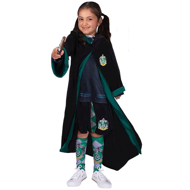 Harry Potter Slytherin House Girls Book Week Costume Robe