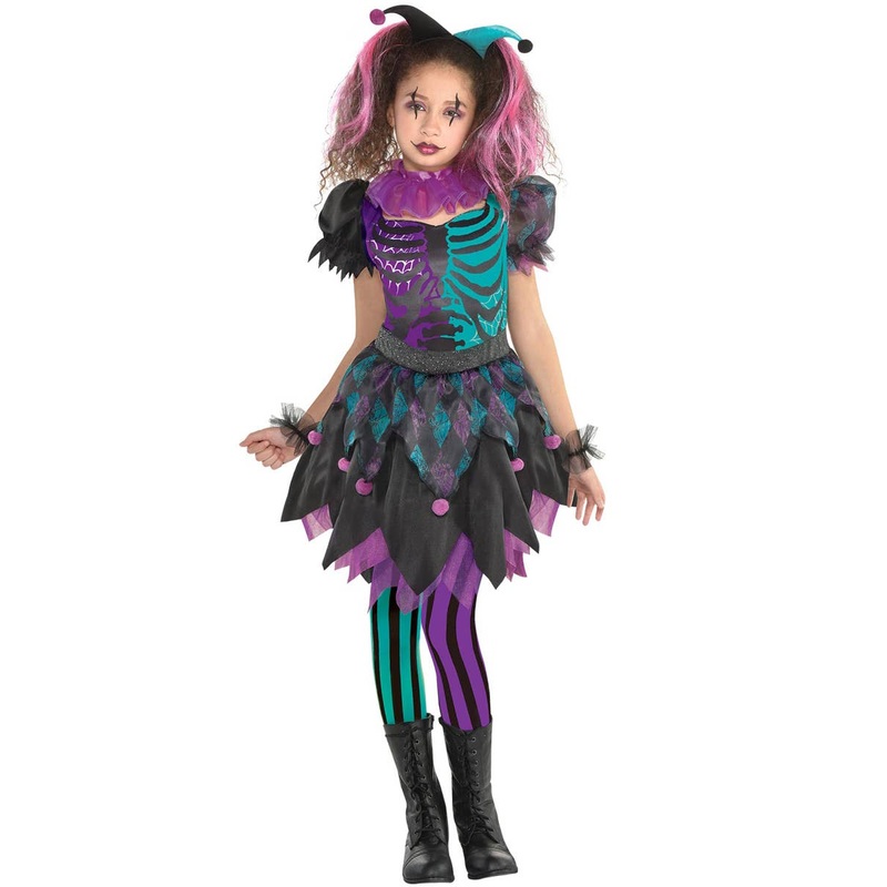 Haunted Harlequin Girls Halloween Costume