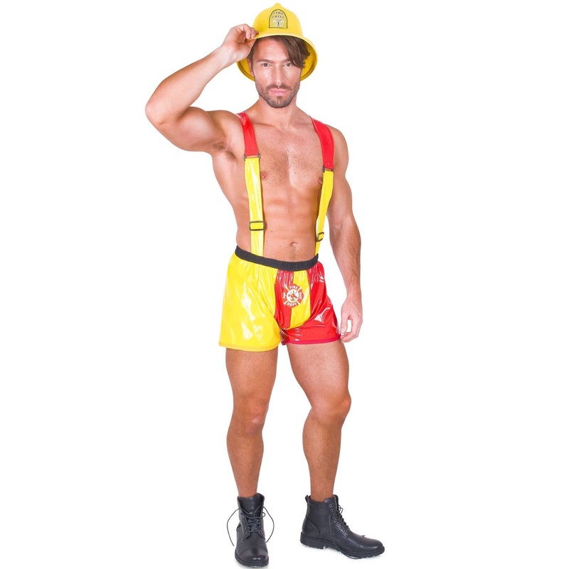 Hot Stuff Mens Sexy Firefighter Dress Up Costume