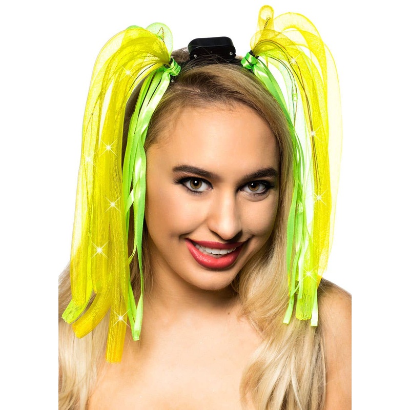 Light Up Green and Gold Aussie Headband