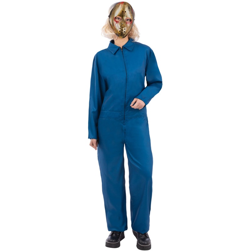 Navy Blue Womens Boiler Suit Halloween Costume