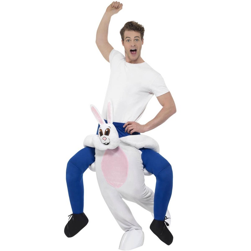 Piggyback Adults Easter Bunny Costume