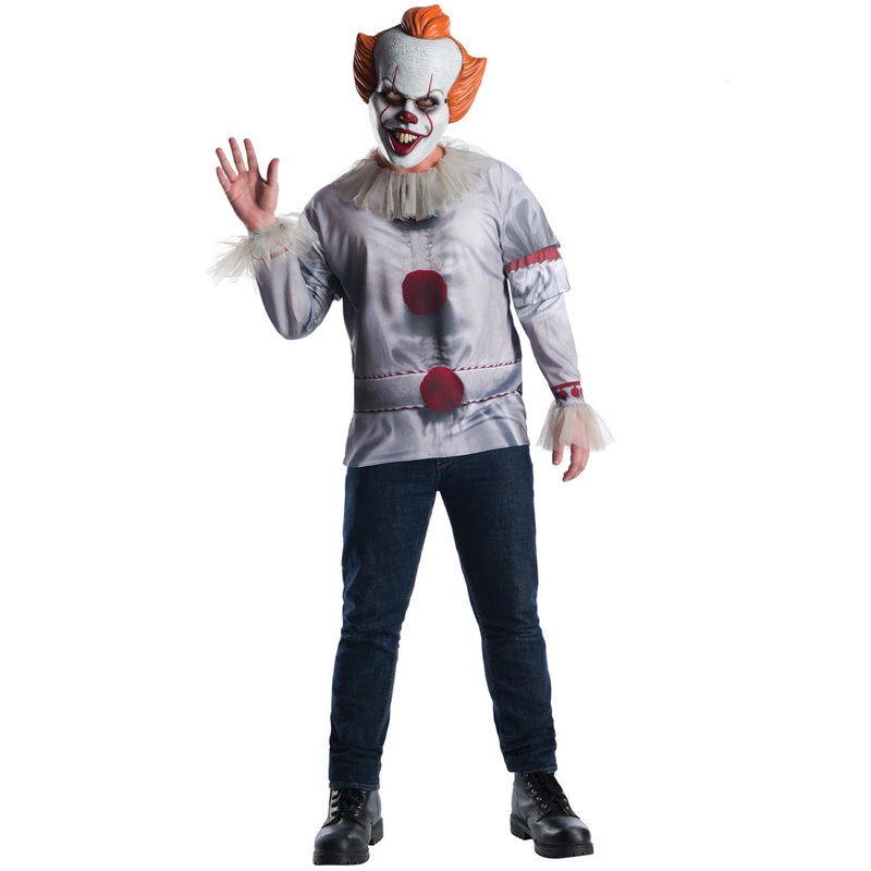 Plus Size Mens IT Pennywise Halloween Costume