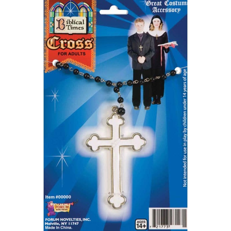 Rosary Beads With Cross Necklace