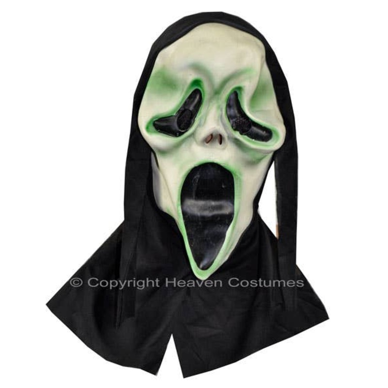 Screaming Ghost Adults Halloween Mask with Hood
