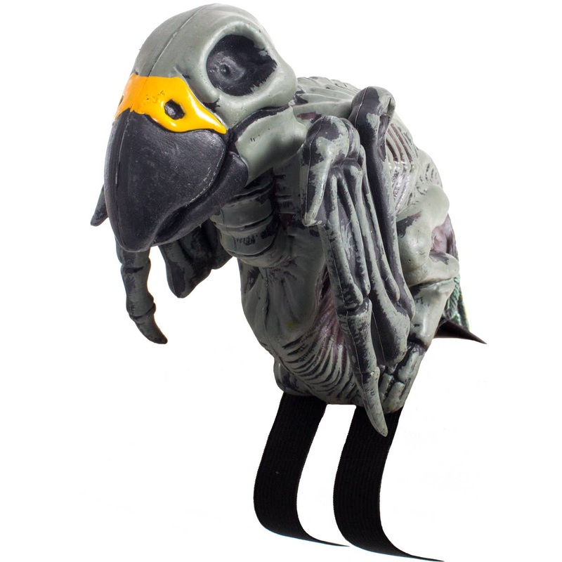 Skeletal Shoulder Parrot Pirate Costume Accessory