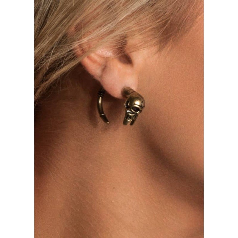 Skull and Tail Fake Plug Fashion Earring