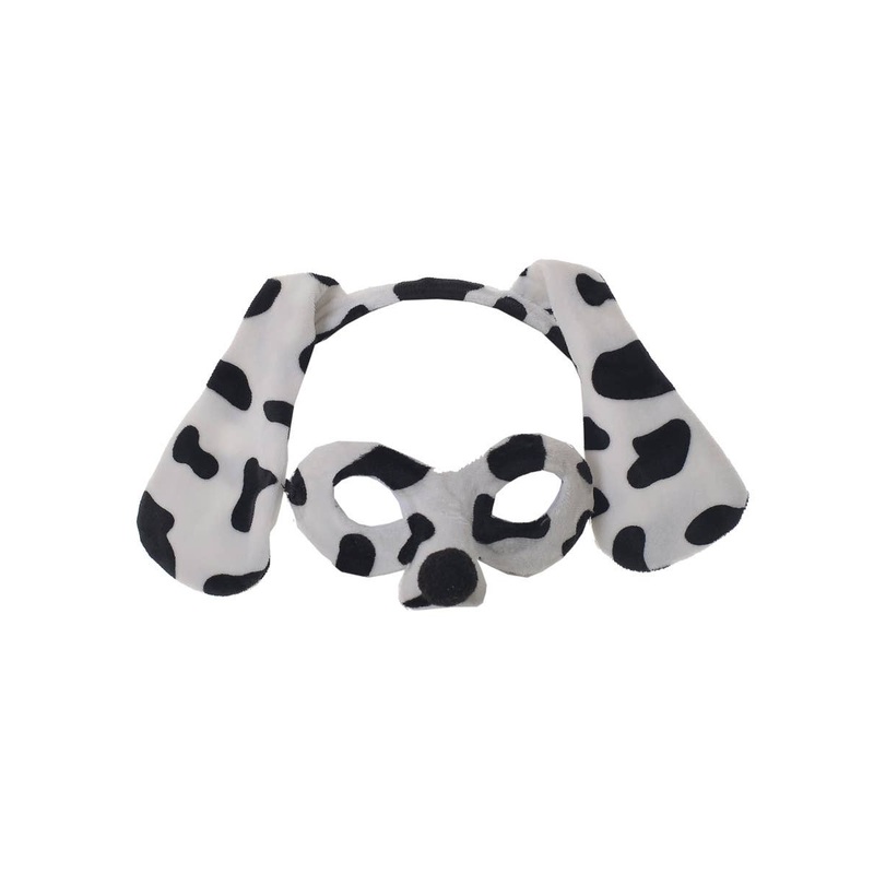 Dalmatian Kids Dog Mask and Headband Accessory Set