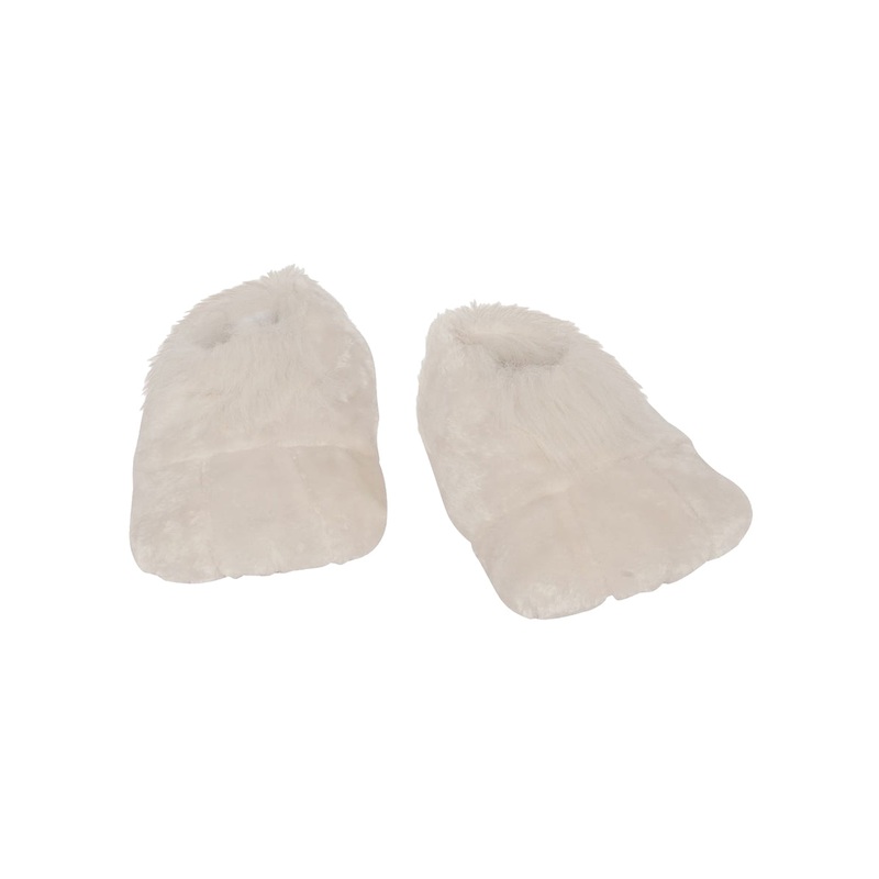 Fluffy White Adults Easter Bunny Costume Shoe Covers