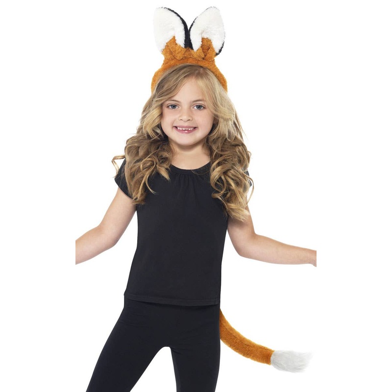 Fox Ears and Tail Childrens Plush Costume Accessory
