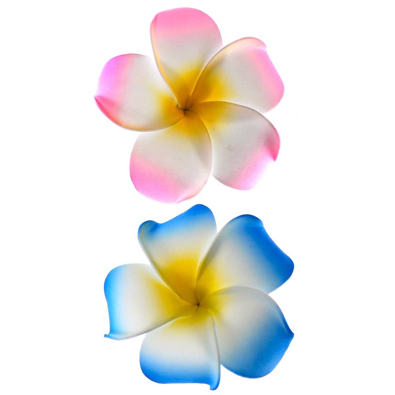 Frangipani Hawaiian Hair Clips - Pack of 2