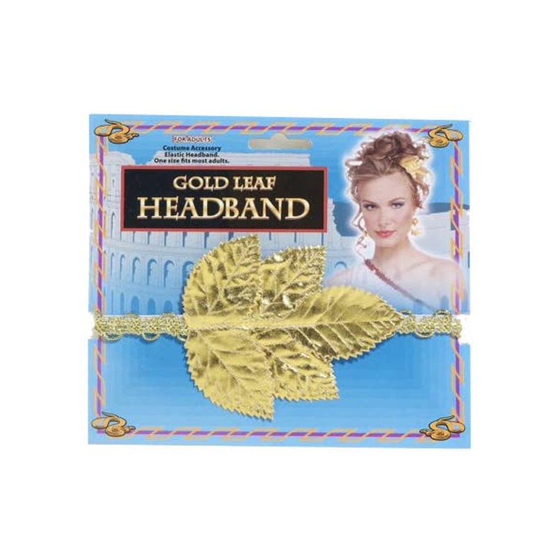 Gold Laurel Wreath Roman Headband Costume Accessory