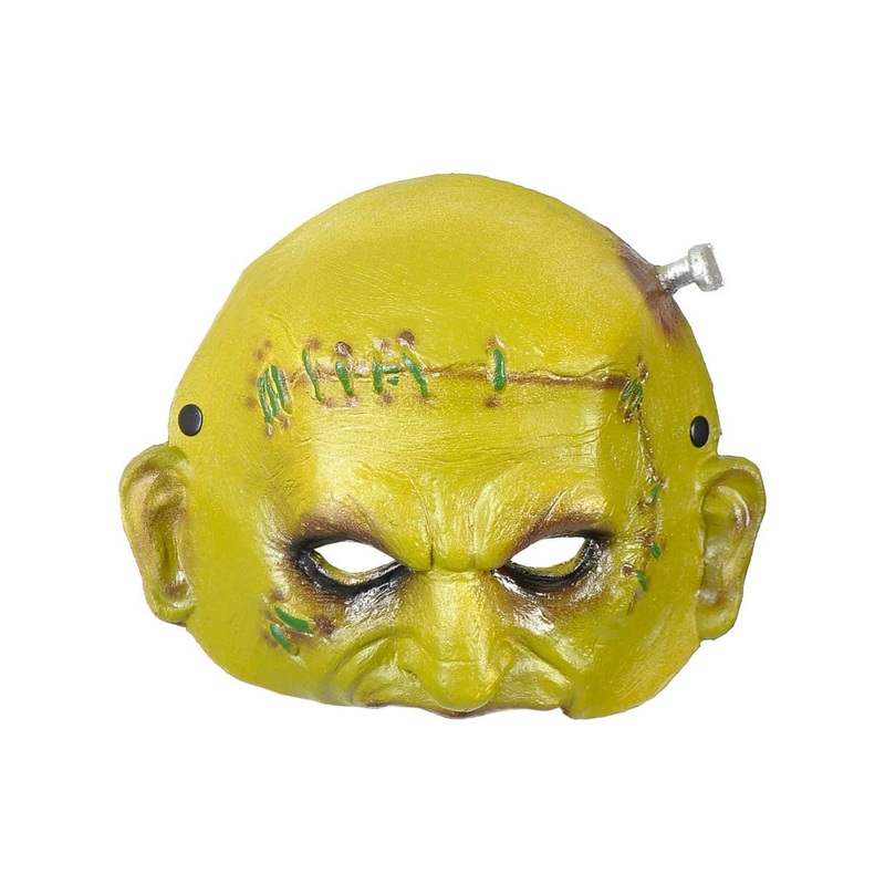 Half Face PVA Foam Green Frankenstein Halloween Mask