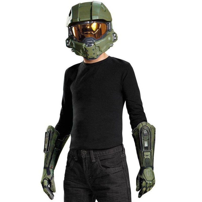 Halo Master Chief Boys Helmet and Gloves Set