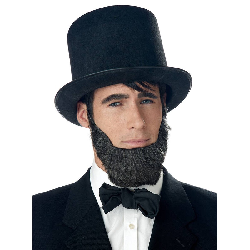 Honest Abe US President Black Costume Beard