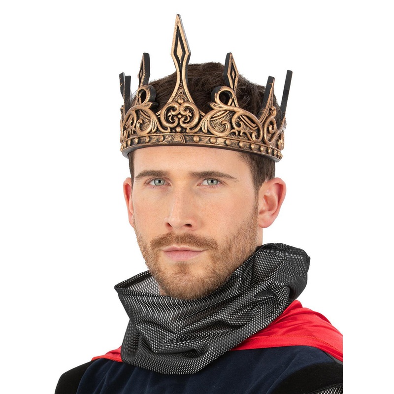 Royal King Medieval Gold Costume Crown