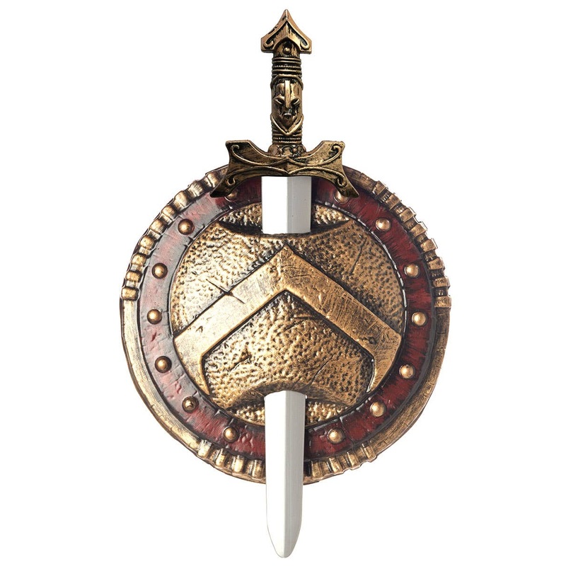 Spartan Costume Combat Sword and Shield