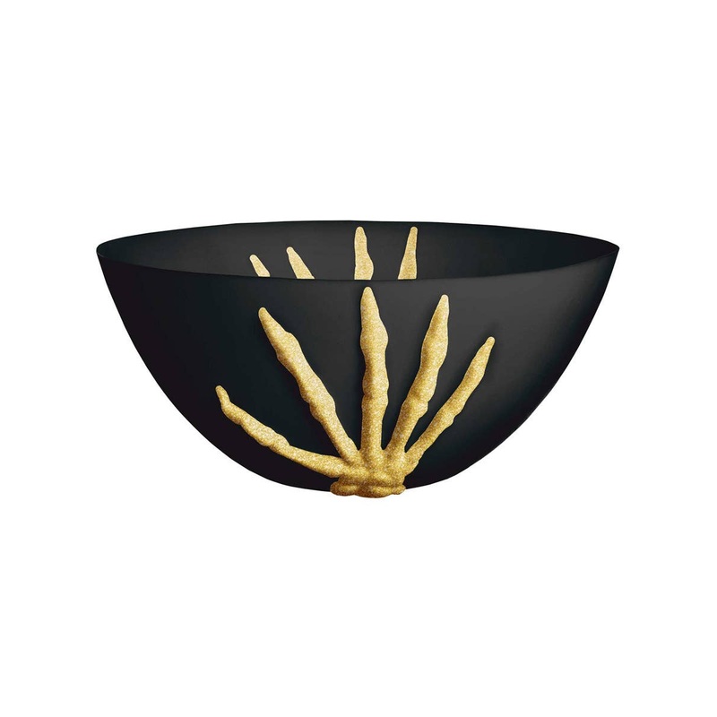 Bone Yard Skeleton Hands Halloween Bowl