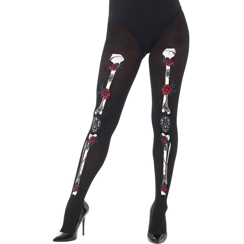 Day of the Dead Halloween Womens Skeleton Stockings