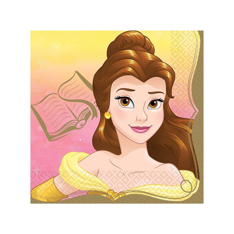 Disney Princesses Belle 16 Pack Paper Lunch Napkins