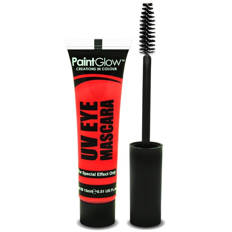 Eyelash Mascara UV Reactive Special Effects - Neon Red