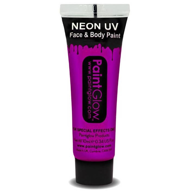 Face and Body UV Reactive Cream Makeup - Violet