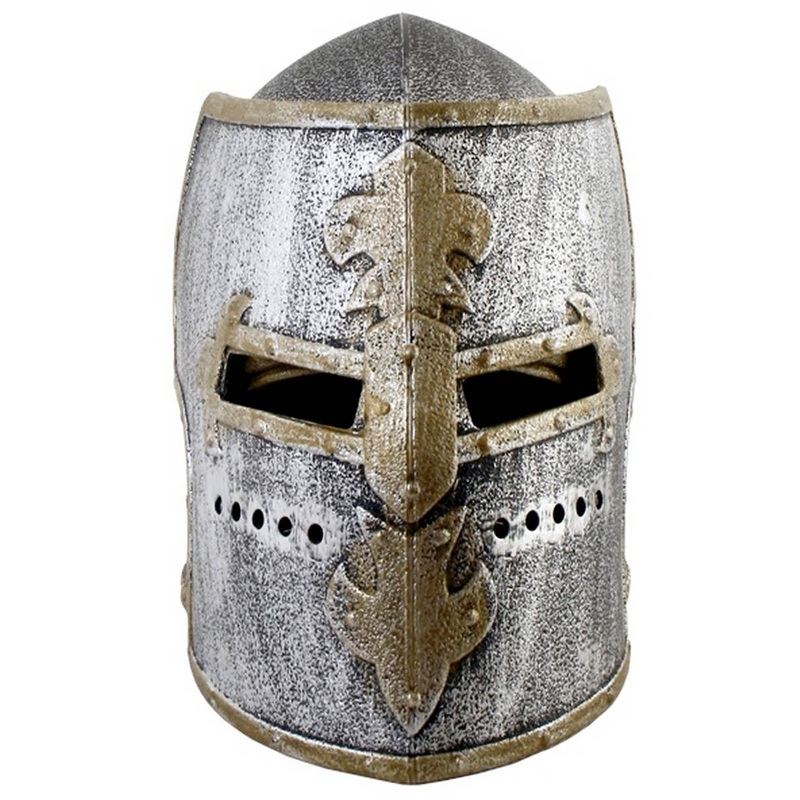 Flip Front Kids Crusader Knight Helmet Costume Accessory