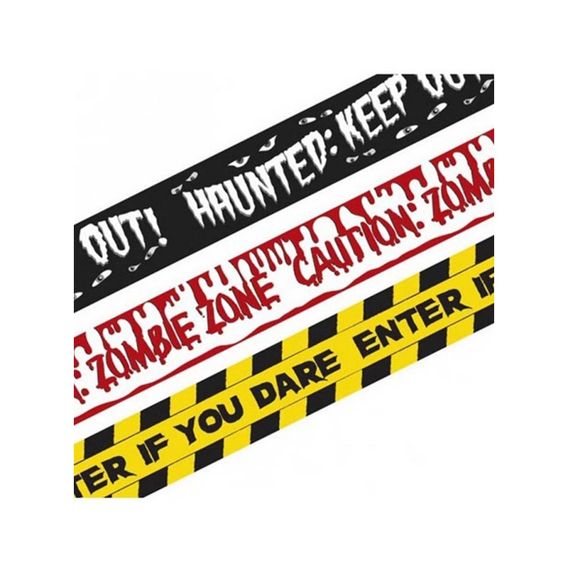 Fright Night 3 Pack of 9 Metre Halloween Caution Tapes