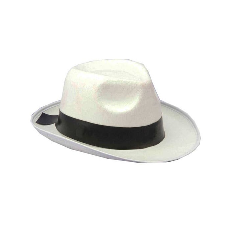 Gangster 1920s White Great Gatsby Costume Hat